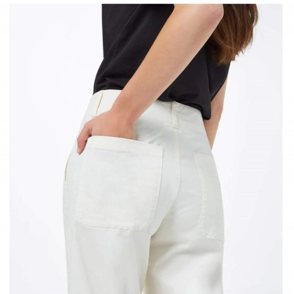 tentree - Twill Cropped Wide Leg Pant s6 - Picture 6 of 6